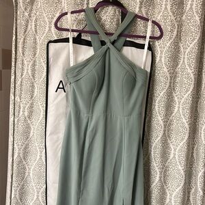 Azazie “Matcha Green” Bridesmaid Dress Style: “Rue”